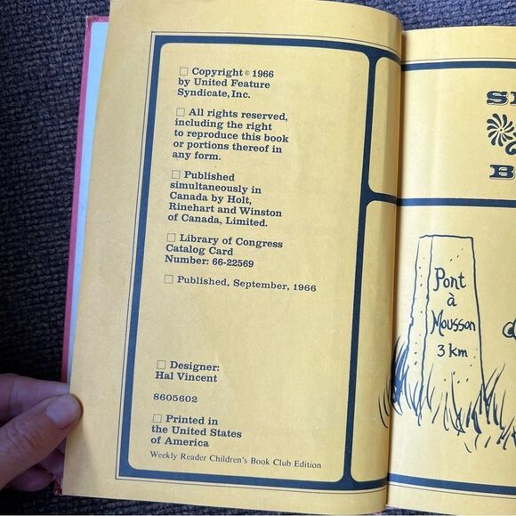 c1966 Snoopy and the Red Baron by Charles M Schulz Hardcover Book Club Edition - Picture 5 of 8